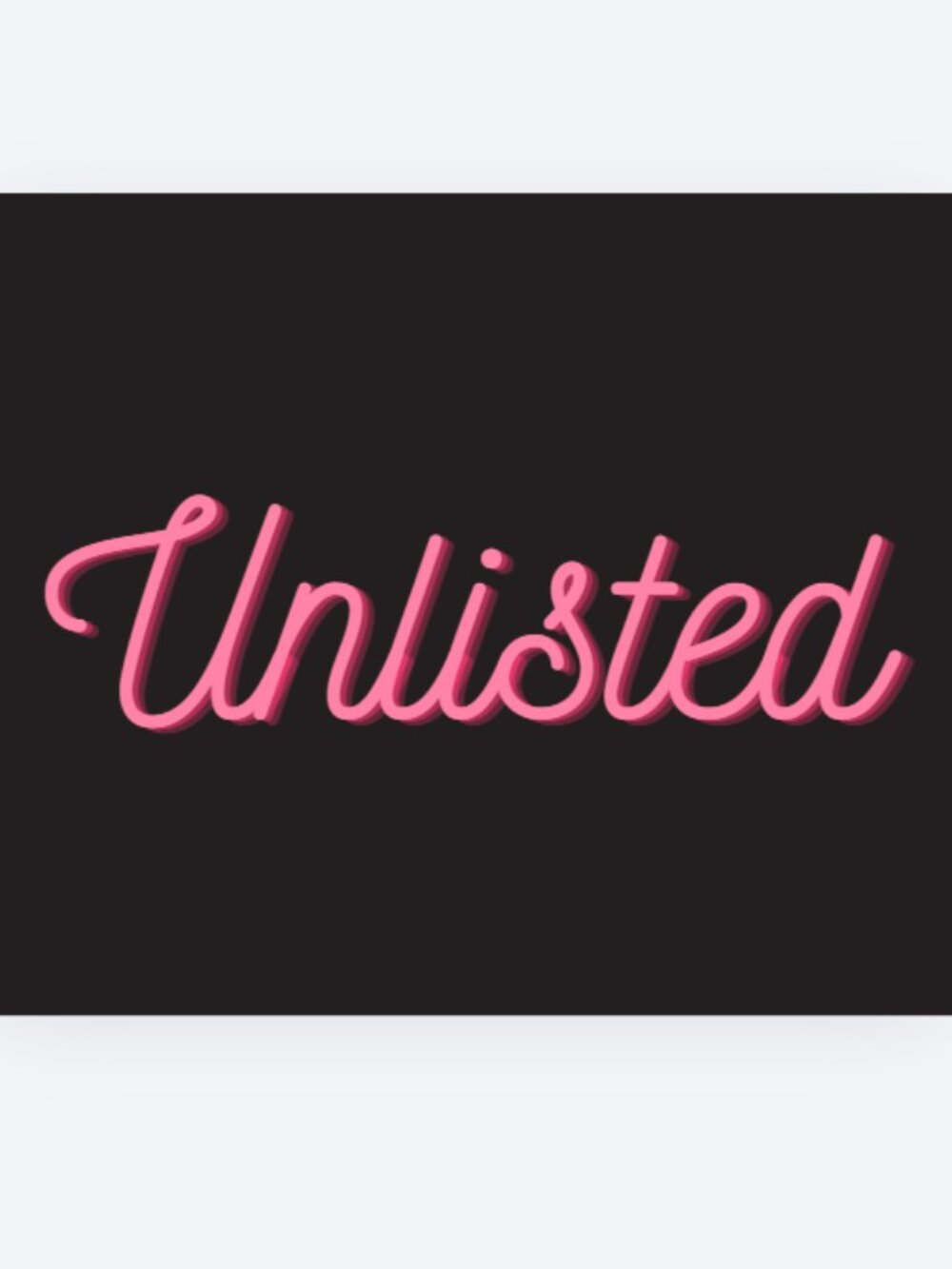 Unlisted Item